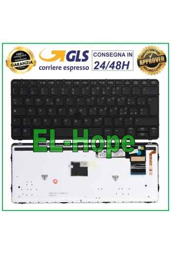 HP ELITEBOOK 820 825 720 725 G1 G2 CADRE RÉTROÉCLAIRÉ CLAVIER ITALIEN NOIR
