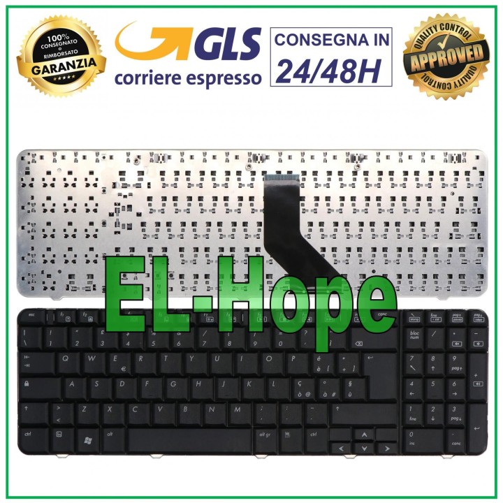 Clavier italien pour ordinateur portable HP Compaq Presario CQ60 Series / Pavillon G60, noir