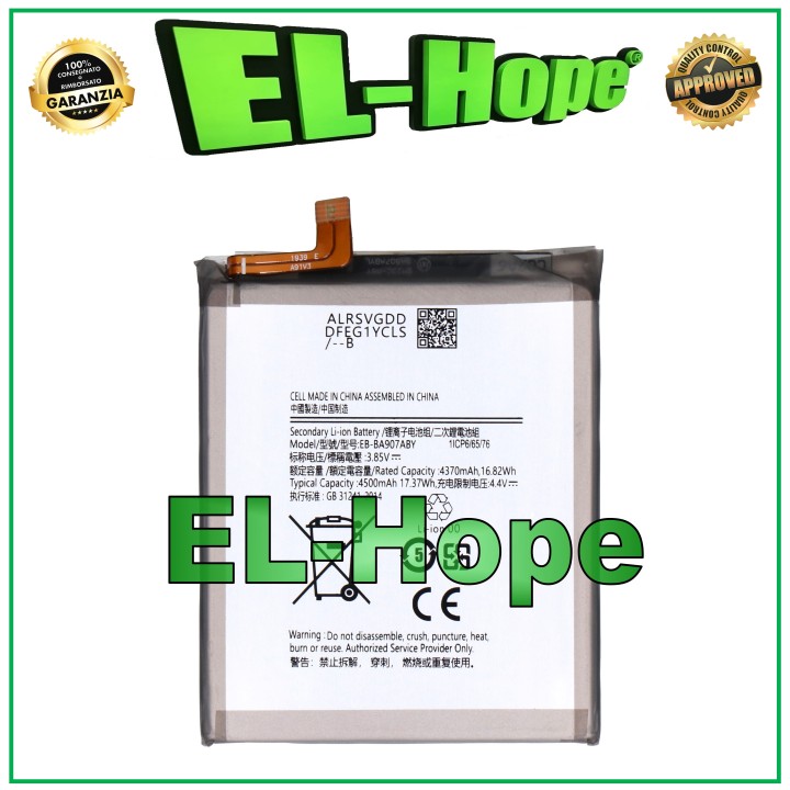 Batterie EB-BA907ABY pour Samsung Galaxy S10 Lite SM-G770 4500 mAh, d origine