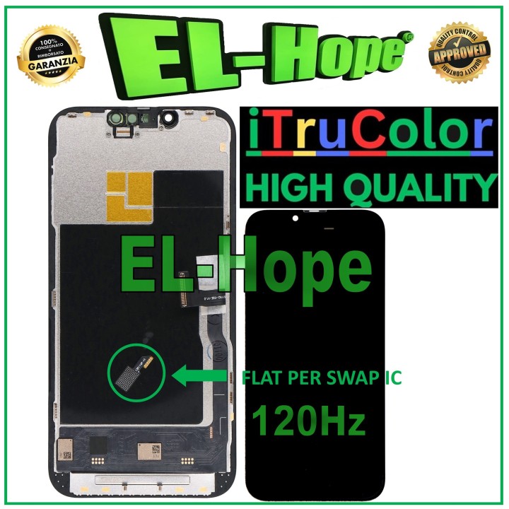 Écran LCD OLED souple iTruColor 120 Hz pour Apple iPhone 13 Pro avec verre tactile