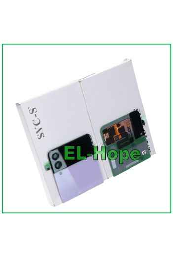 Vitre arrie're supe'rieure d origine pour Samsung Galaxy Z Flip 3 5G SM-F711B Violet