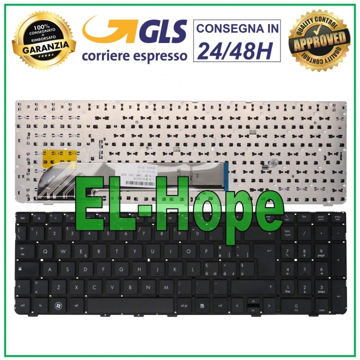 Clavier italien pour ordinateur portable HP ProBook 4530S, 4535S, 4730S, noir