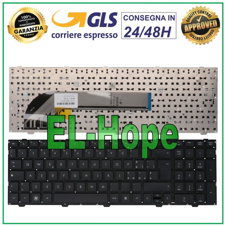 Clavier italien pour ordinateur portable HP ProBook 4540S, 4545, 4540, 4545S, noir