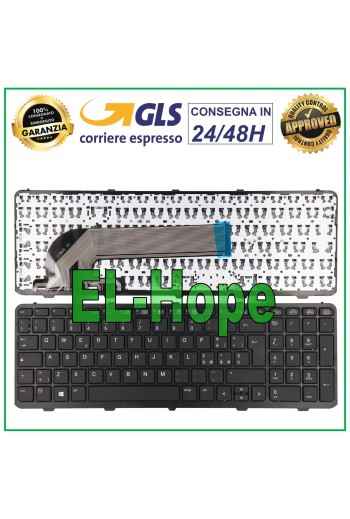 Clavier italien pour ordinateur portable HP ProBook 450, 455, 470 G0, G1, G2, noir