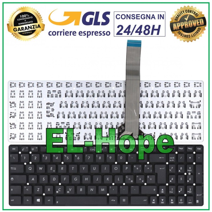 Clavier italien pour ordinateur portable ASUS A55V A55VD K55A K55V K55VD A55V noir
