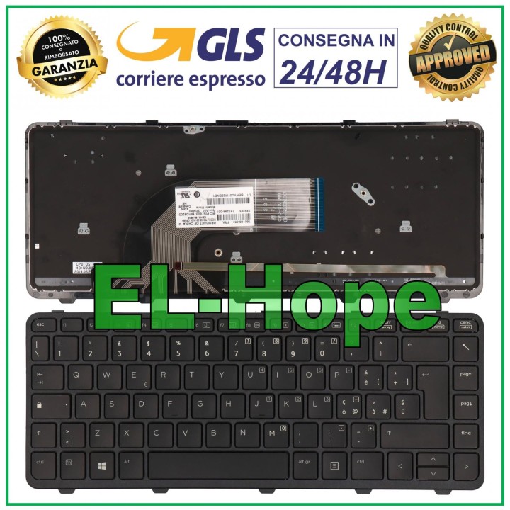 Clavier italien d origine + cadre pour ordinateur portable HP ProBook G1 G2 430 440 445 noir