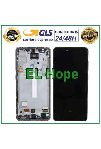 Écran LCD OLED x Samsung Galaxy A52 5G 2021 SM-A525F A526B Cadre tactile blanc