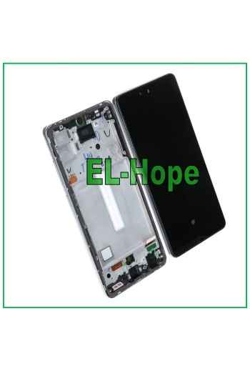 Écran LCD OLED x Samsung Galaxy A52 5G 2021 SM-A525F A526B Cadre tactile blanc