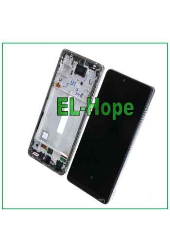 Écran LCD OLED x Samsung Galaxy A52 5G 2021 SM-A525F A526B Cadre tactile blanc