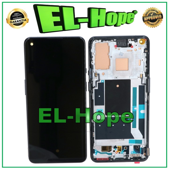 Écran OLED + châssis pour OnePlus 9 LE2110 LE2113 Écran LCD tactile noir