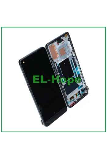 Écran OLED + châssis pour OnePlus 9 LE2110 LE2113 Écran LCD tactile noir