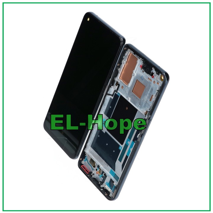 Écran OLED + châssis pour OnePlus 9 LE2110 LE2113 Écran LCD tactile noir