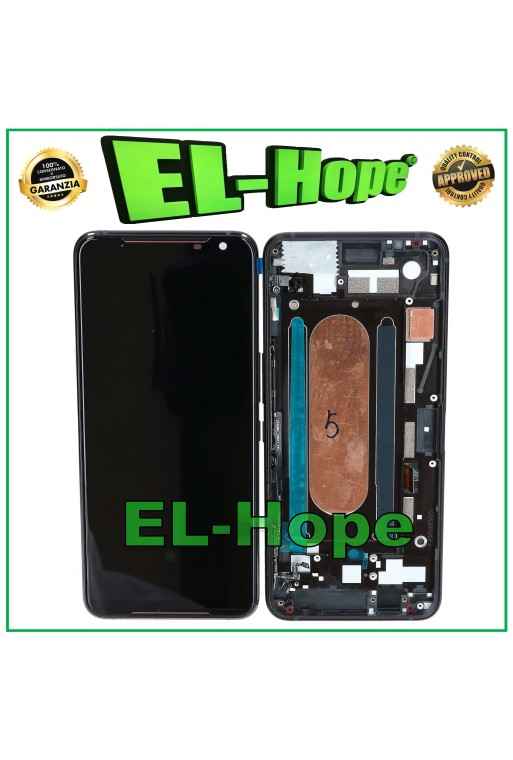 Cadre d e'cran tactile OLED pour Asus ROG Phone 2 II ZS660KL, e'cran LCD en verre noir