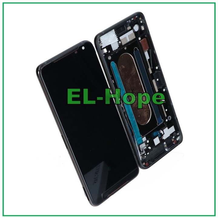Cadre d e'cran tactile OLED pour Asus ROG Phone 2 II ZS660KL, e'cran LCD en verre noir