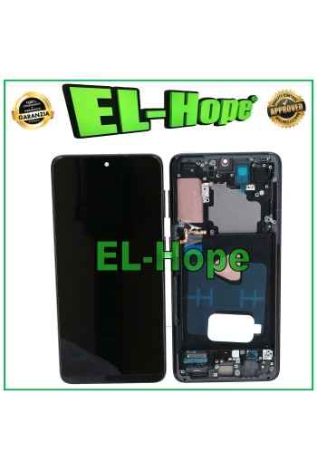 Écran tactile LCD OLED pour Samsung Galaxy S21+ Plus SM-G996, cadre noir