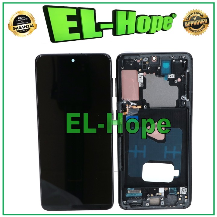 Écran tactile LCD OLED pour Samsung Galaxy S21+ Plus SM-G996, cadre noir
