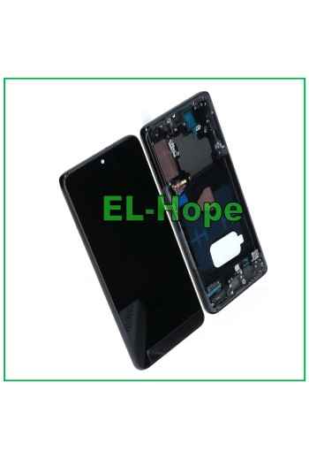 Écran tactile LCD OLED pour Samsung Galaxy S21+ Plus SM-G996, cadre noir