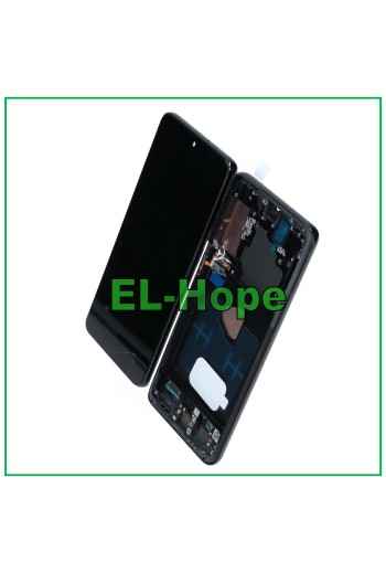 Écran tactile LCD OLED pour Samsung Galaxy S21+ Plus SM-G996, cadre noir