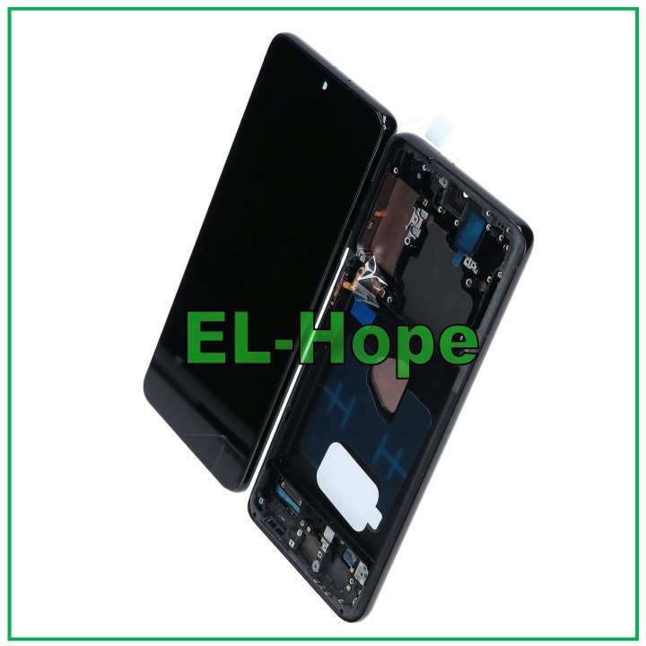 Écran tactile LCD OLED pour Samsung Galaxy S21+ Plus SM-G996, cadre noir