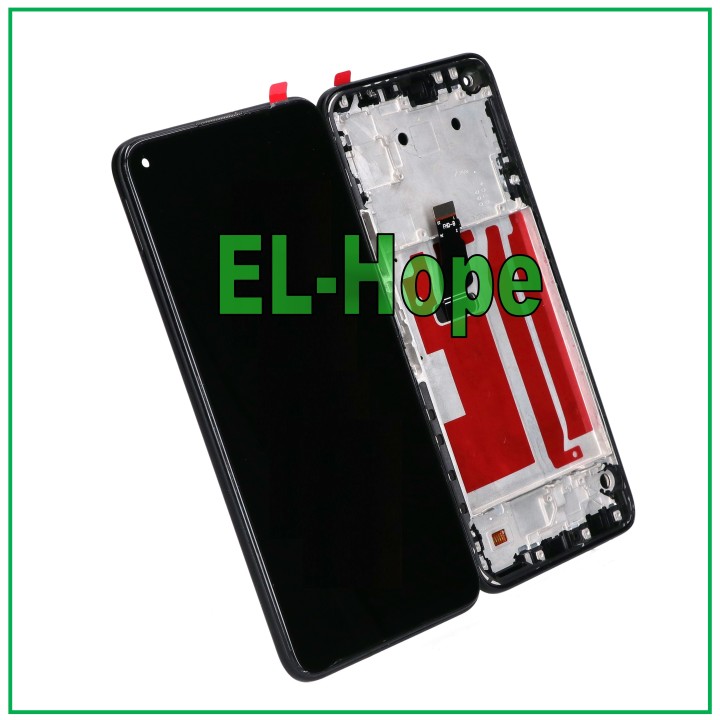 Cadre d affichage e'cran tactile pour Huawei P40 Lite 5G CDY-NX9A e'cran en verre noir