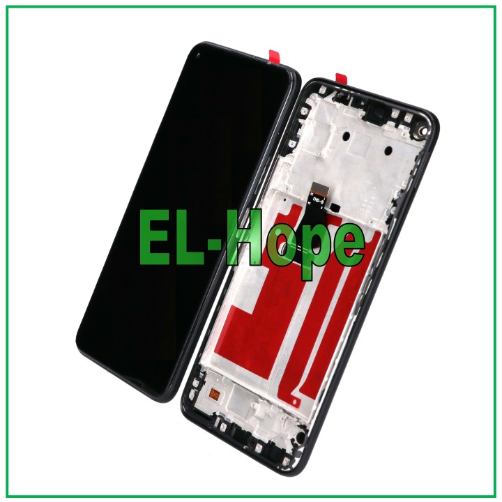 Cadre d affichage e'cran tactile pour Huawei P40 Lite 5G CDY-NX9A e'cran en verre noir