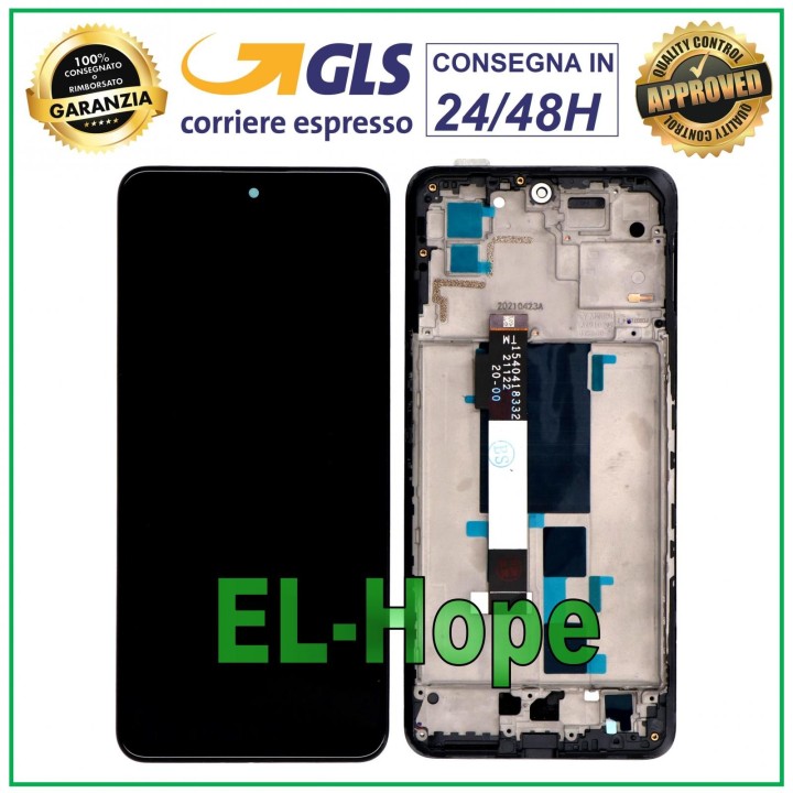 Cadre d e'cran tactile LCD pour Xiaomi Poco X3 GT 21061110AG / Redmi Note 10 Pro 5G