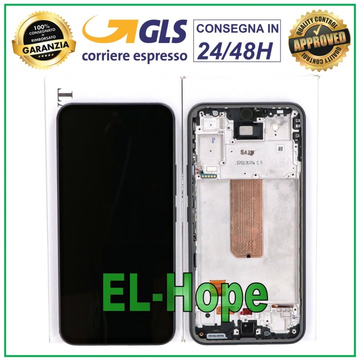 Écran tactile LCD d origine pour Samsung A54 5G 2023 SM-A546, cadre noir GH82-31231A