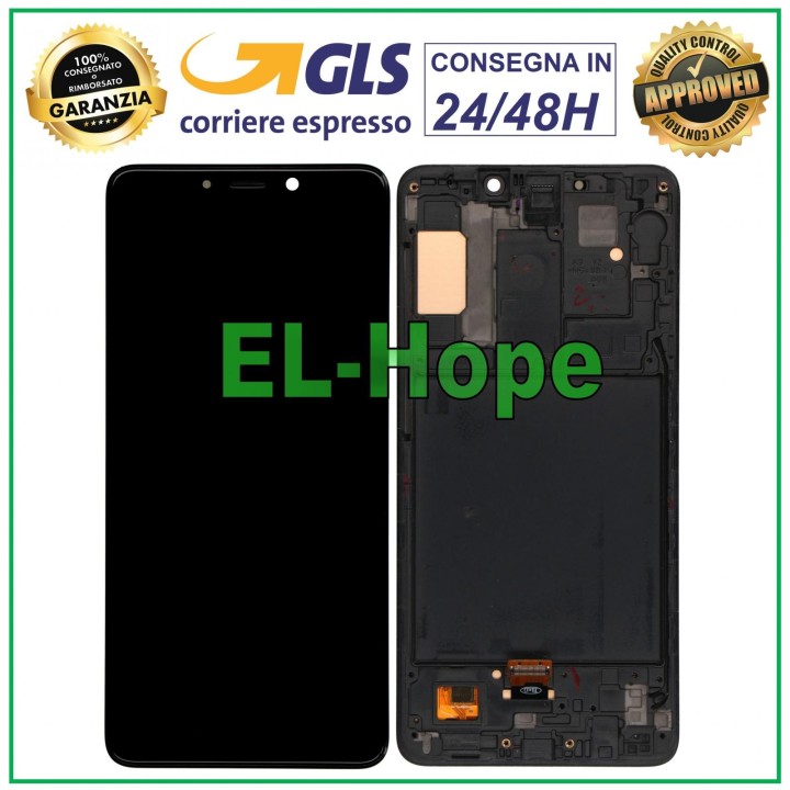 Cadre d e'cran LCD OLED pour Samsung Galaxy A9 2018 SM-A920, e'cran tactile en verre