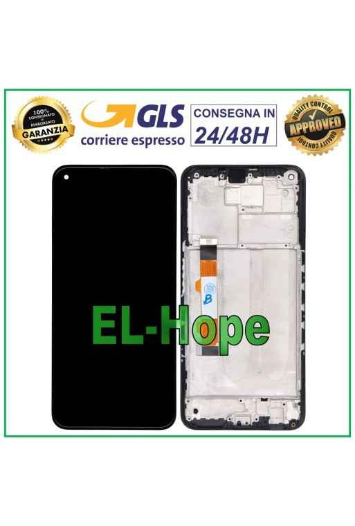 Écran LCD + châssis pour Xiaomi Redmi Note 9T / Note 9 5G M2007J22 Écran tactile