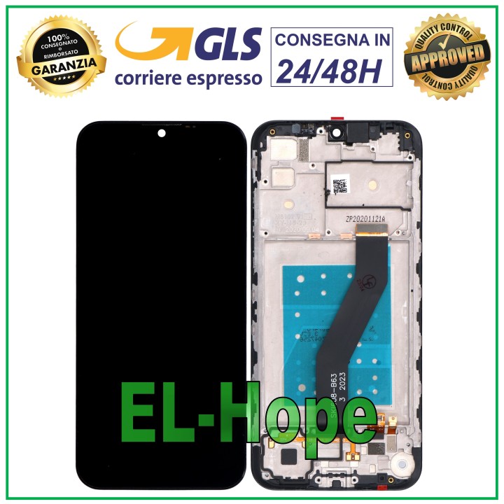 Écran LCD + cadre pour Motorola Moto E6S XT2053 XT-2053 Écran tactile en verre