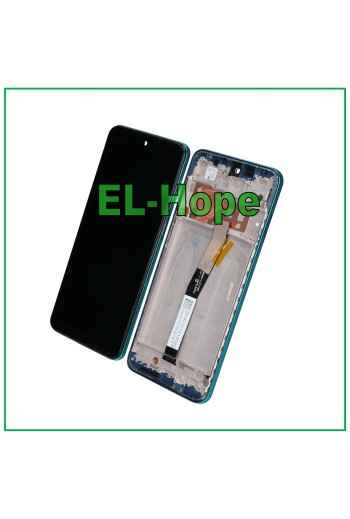 Cadre d e'cran tactile LCD pour Xiaomi Redmi Note 9 Pro / 9 Pro Max / 9S M2003J6 Bleu