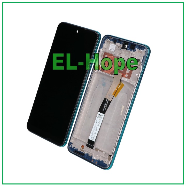 Cadre d e'cran tactile LCD pour Xiaomi Redmi Note 9 Pro / 9 Pro Max / 9S M2003J6 Bleu