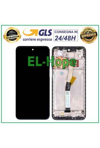 Cadre d e'cran tactile LCD pour Xiaomi Redmi Note 9 Pro / 9 Pro Max / 9S M2003J6 Noir