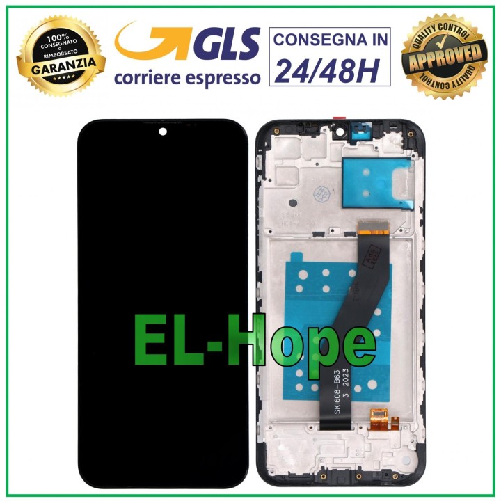 Cadre d e'cran LCD pour Motorola Moto E6i XT2053-5 XT2053-6, e'cran tactile en verre