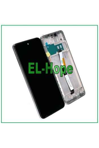 Écran tactile + châssis pour Xiaomi Redmi Note 9 Pro / 9 Pro Max / 9S M2003J6 Argente'