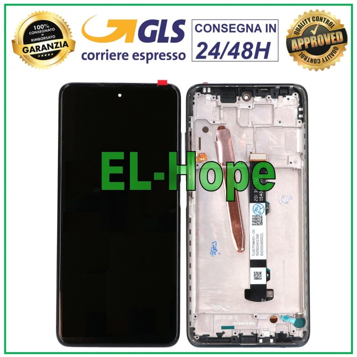 Écran LCD + châssis pour Xiaomi Poco X3 (M2007J20CG/M2007J20CT) Écran tactile noir