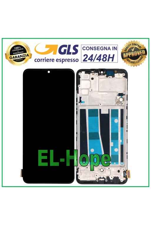 Écran LCD TFT + cadre pour Oppo A91 CPH2021 PCPM00 PCPT00 Écran tactile en verre