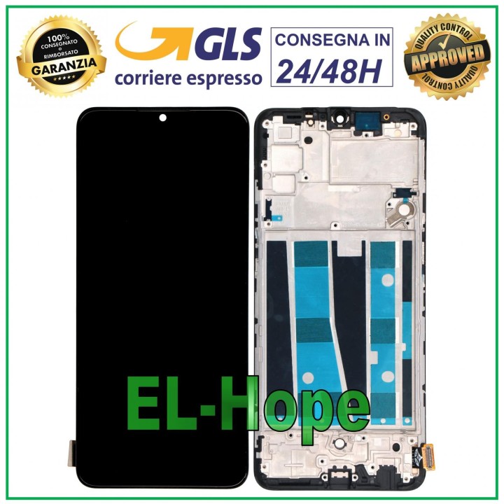 Écran LCD TFT + cadre pour Oppo A91 CPH2021 PCPM00 PCPT00 Écran tactile en verre