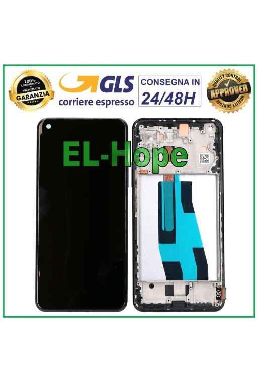 Écran tactile TFT + châssis pour Xiaomi Mi 11 Lite 4G 5G NE NM2101K9AG, noir