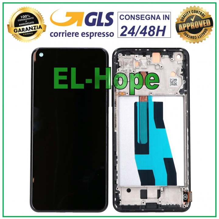 Écran tactile TFT + châssis pour Xiaomi Mi 11 Lite 4G 5G NE NM2101K9AG, noir