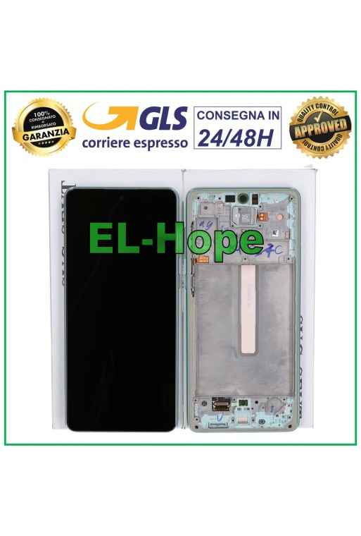 Écran tactile LCD 100 % d origine Samsung Galaxy A73 5G SM-A736, cadre vert