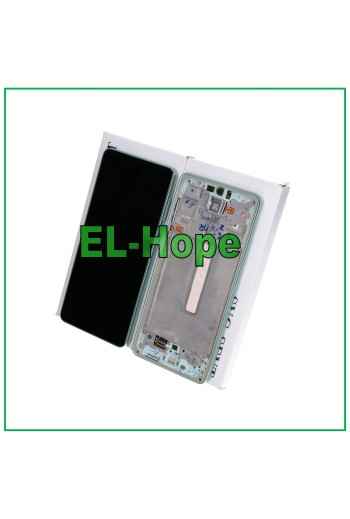 Écran tactile LCD 100 % d origine Samsung Galaxy A73 5G SM-A736, cadre vert