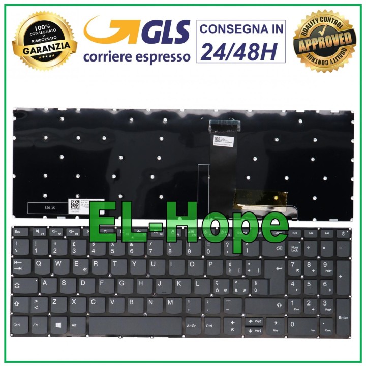 Clavier italien pour Lenovo Ideapad S145-15IWL 81MV S145-15ILS S145-15AST 81N3