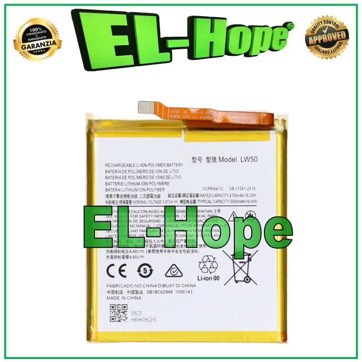 Batterie LW50 pour Motorola Moto Edge+ Plus XT2061 5000 mAh, e'quivalente a' l originale