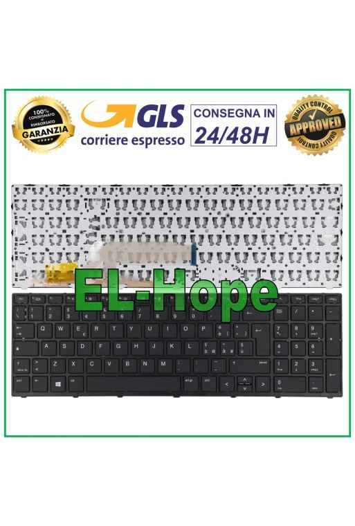 Clavier italien pour ordinateur portable HP ProBook G5 Series 450, 455, 470, noir