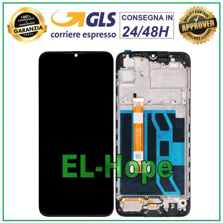 Écran LCD + châssis pour Oppo Realme 5i RMX2030 RMX2032 Écran tactile en verre noir