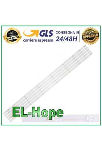 KIT 5 RUBANS 12 LED POUR TV 43 PHILIPS LB311N LB43014 GJ-2K16-430-D512-V4
