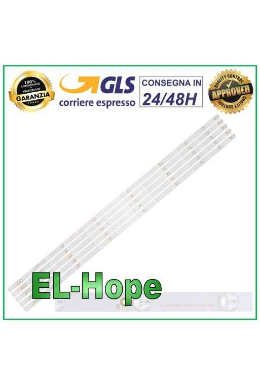 KIT 5 RUBANS 12 LED POUR TV 43 PHILIPS LB311N LB43014 GJ-2K16-430-D512-V4
