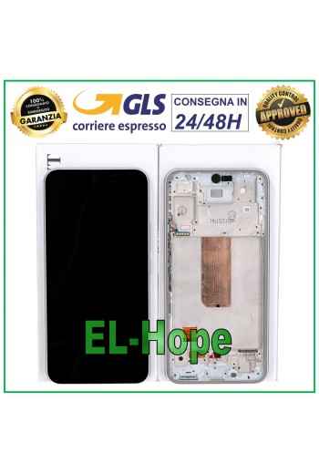 Écran tactile LCD 100 % d origine Samsung Galaxy A54 5G 2023 SM-A546, cadre blanc
