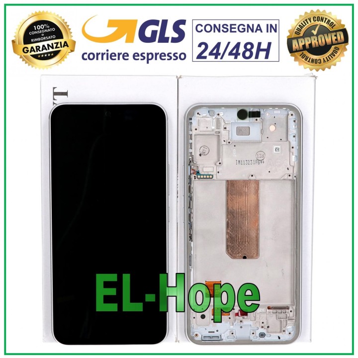 Écran tactile LCD d origine pour Samsung A54 5G 2023 SM-A546, cadre blanc, GH82-31231B